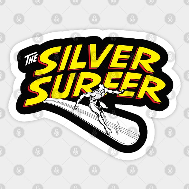 Classic Silver Surfer V2 Sticker by TonieTee